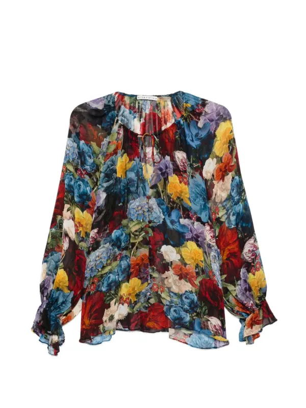 Printed Blouse sold by Wanan Luxury