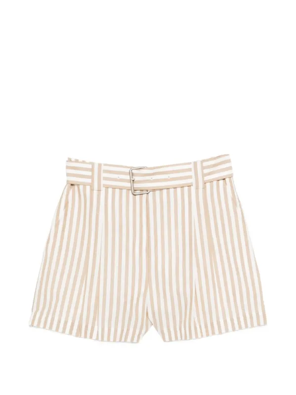 Anemone Striped Cotton Shorts sold by Wanan Luxury