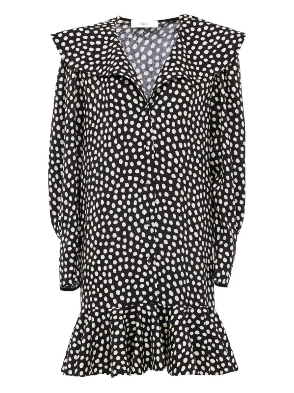 Dotted Silk Dress sold by Wanan Luxury