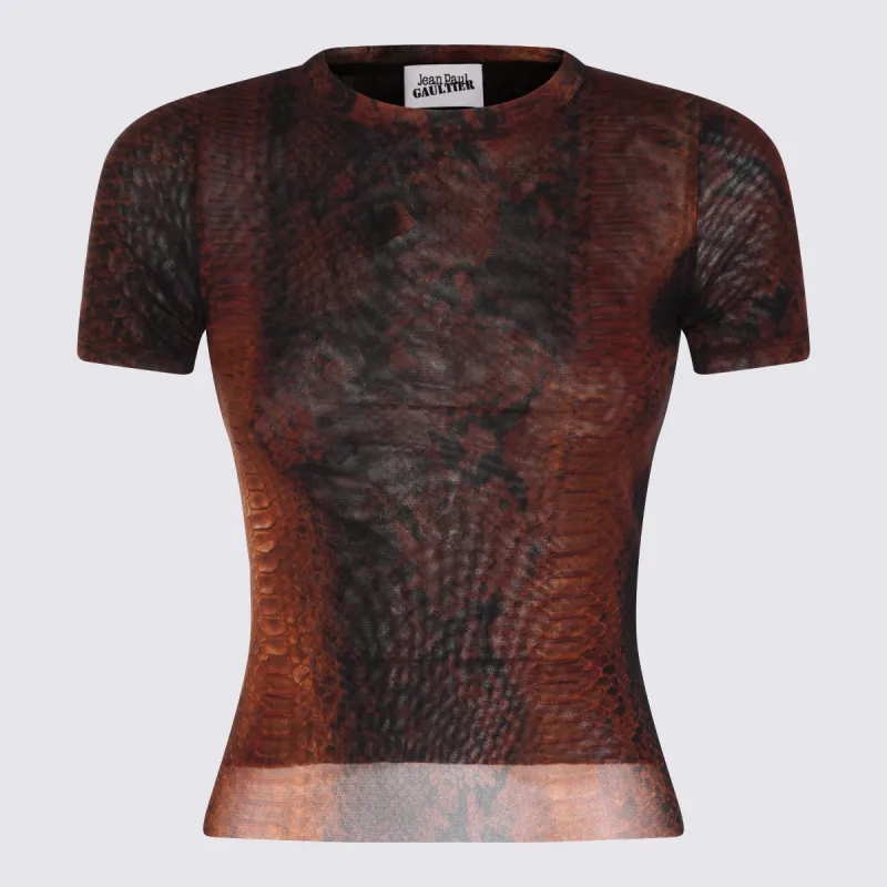 T-Shirts And Polos Brown/Black made by Jean Paul Gaultier