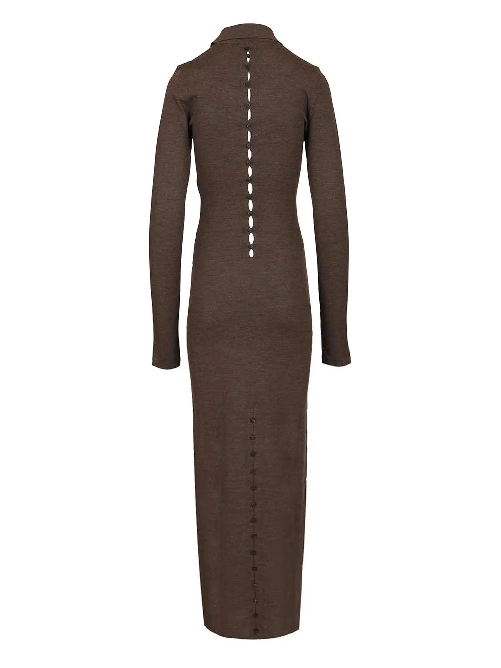 Merino Polo Dress Dresses Brown sold by Wanan Luxury product image thumbnail 2