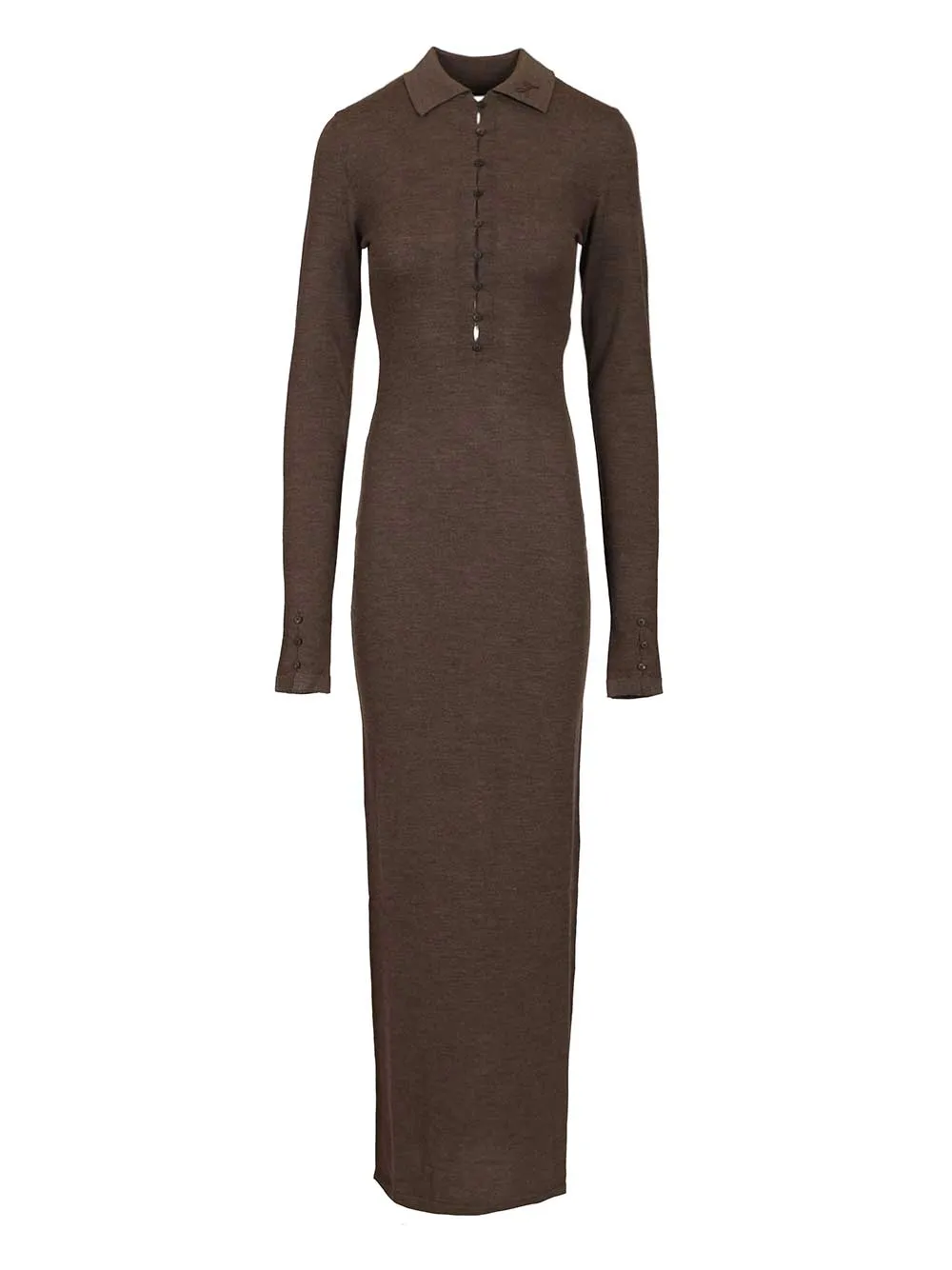 Merino Polo Dress Dresses Brown sold by Wanan Luxury