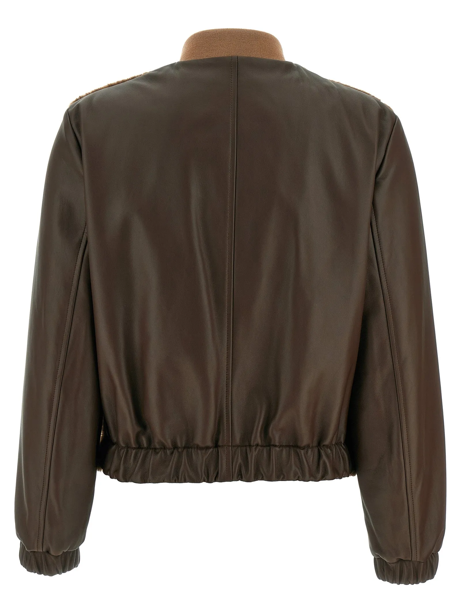 Waistcoat Bomber Jacket Fur Brown sold by Wanan Luxury product image thumbnail 2