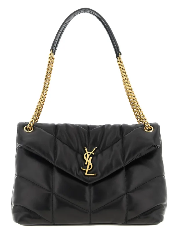 Loulou Puffer Shoulder Bags Black sold by Wanan Luxury