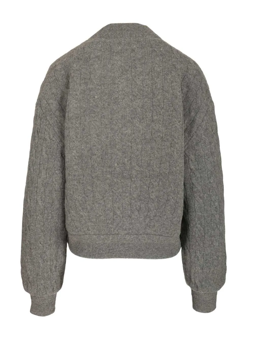 Wool And Cashmere Cardigan Jackets Grey sold by Wanan Luxury product image thumbnail 2