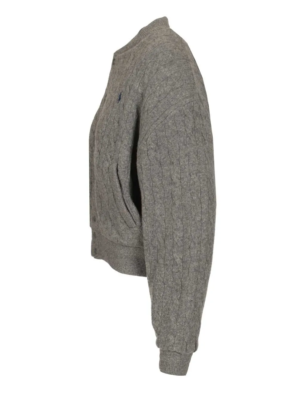 Wool And Cashmere Cardigan Jackets Grey sold by Wanan Luxury product image thumbnail 3