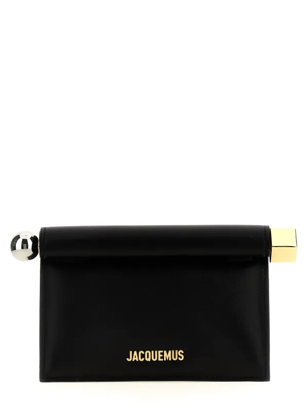La Petite Pochette Rond Carré Clutch Black made by Jacquemus