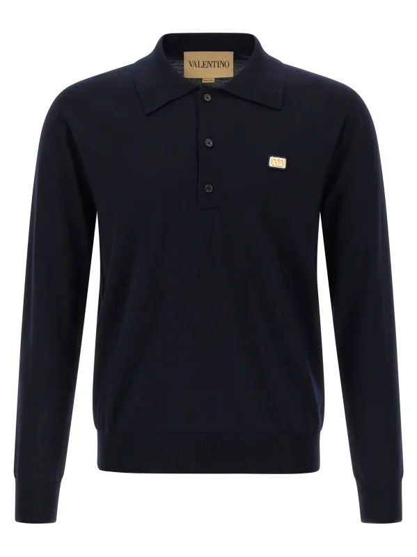 Valentino Garavani Vlogo Signature Polo Blue made by Valentino Garavani