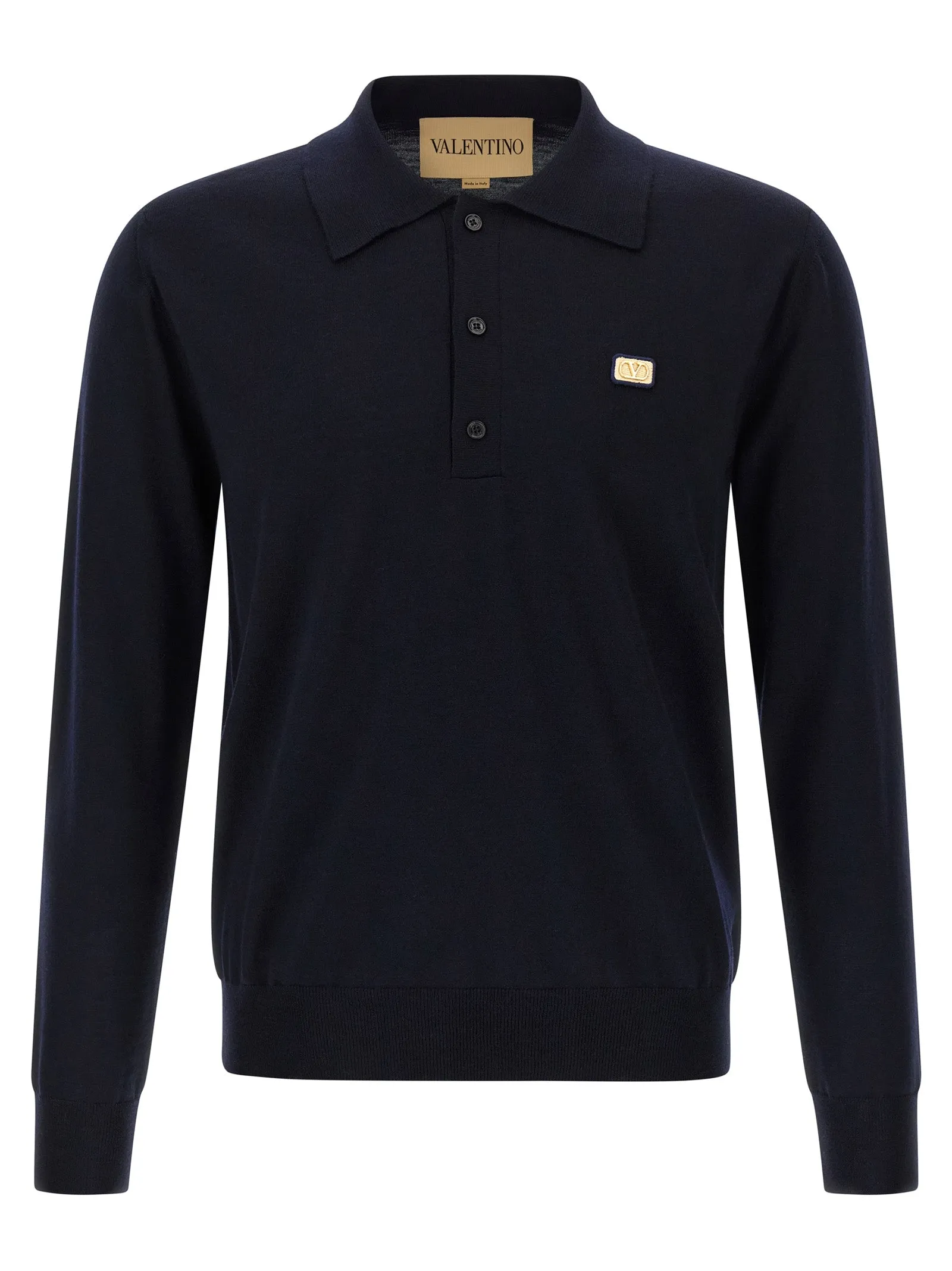 Valentino Garavani Vlogo Signature Polo Blue sold by Wanan Luxury