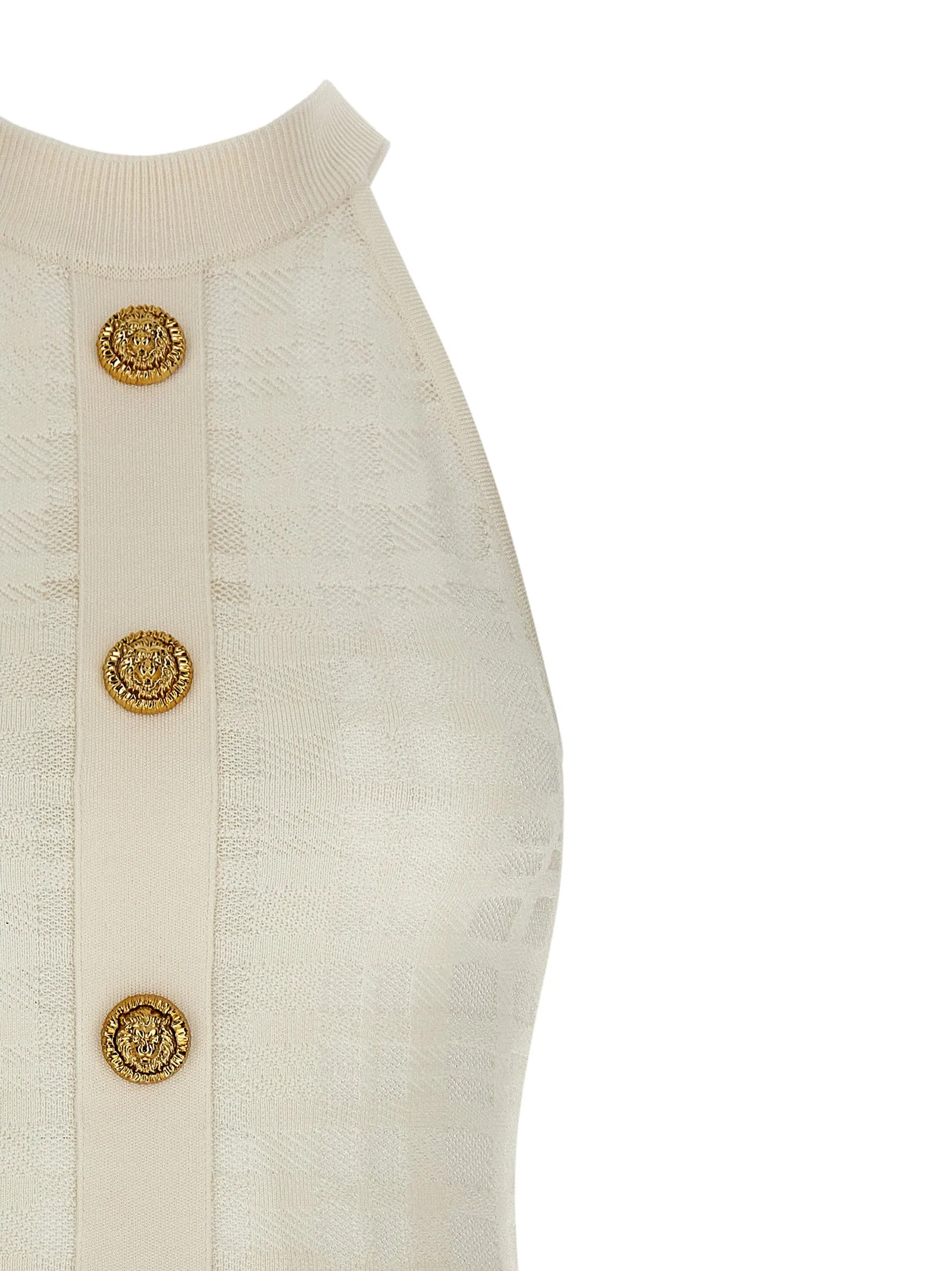 Tartan Knit Dress Dresses White sold by Wanan Luxury product image thumbnail 3