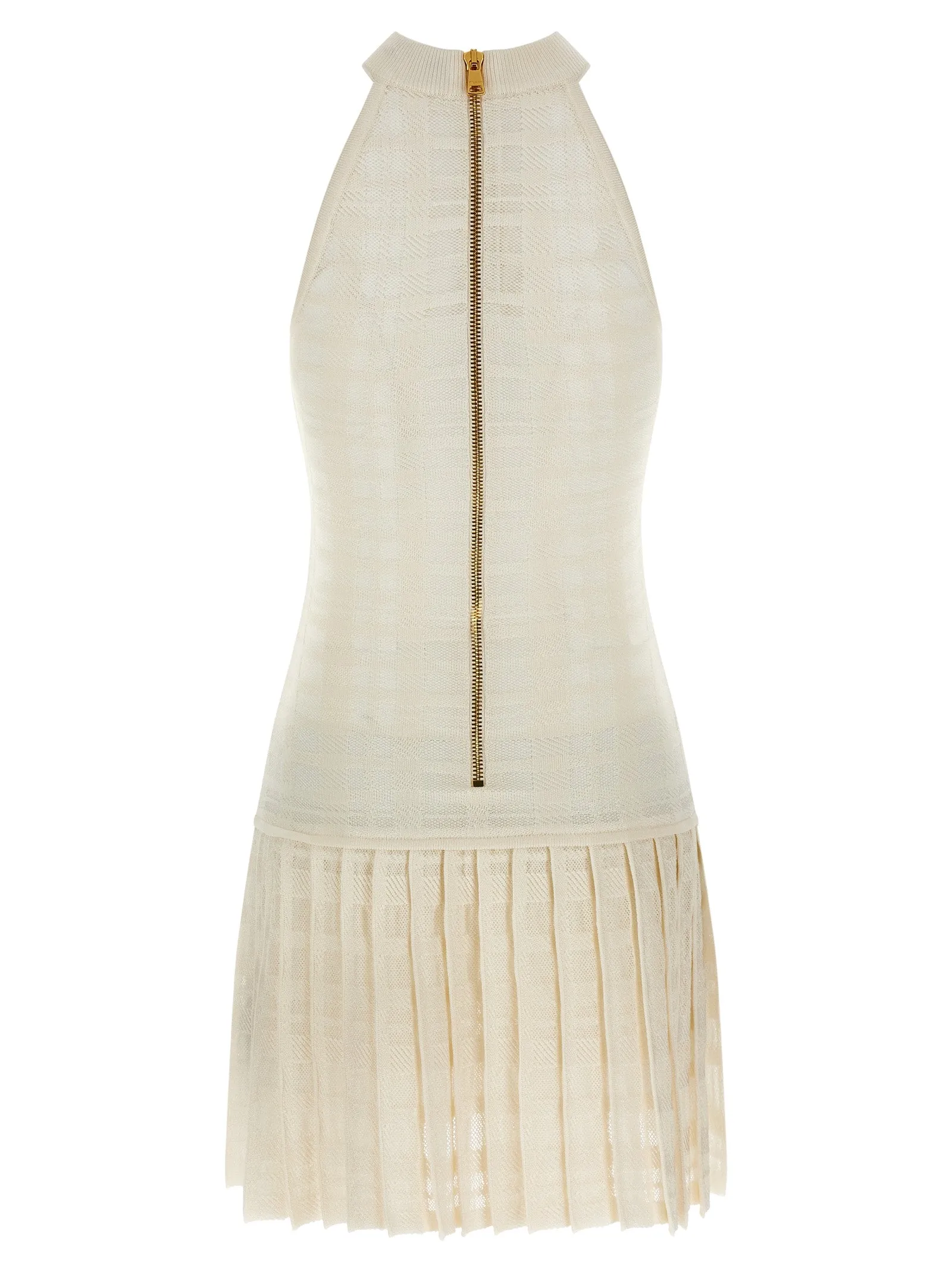 Tartan Knit Dress Dresses White sold by Wanan Luxury product image thumbnail 2