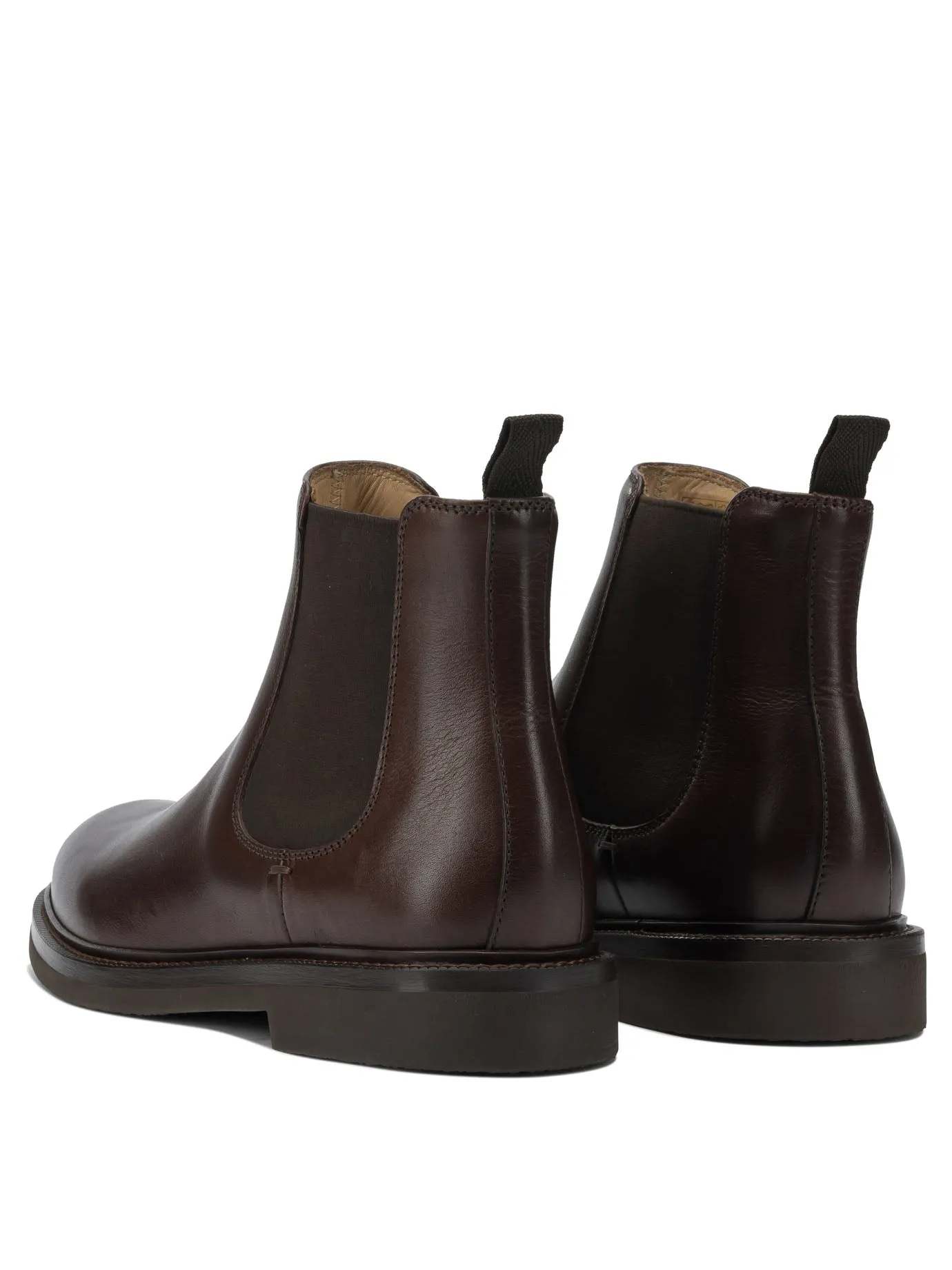 Leather Chelsea Boots Boots And Ankle Boots Brown sold by Wanan Luxury product image thumbnail 4