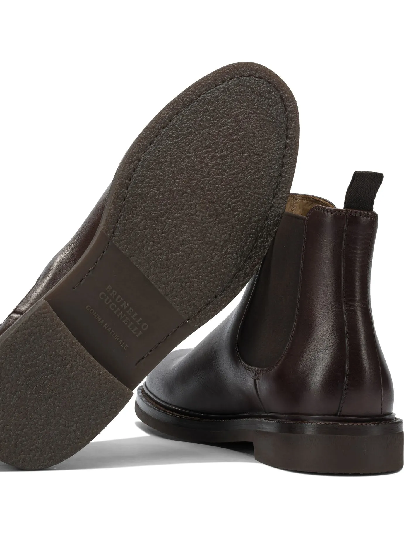 Leather Chelsea Boots Boots And Ankle Boots Brown sold by Wanan Luxury product image thumbnail 5