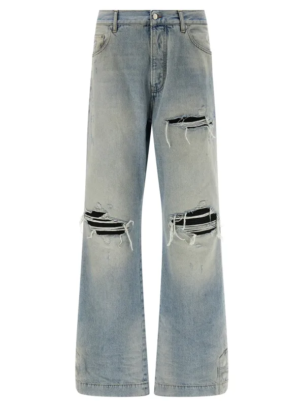 Mx1 Straight Flare Jeans Light Blue sold by Wanan Luxury