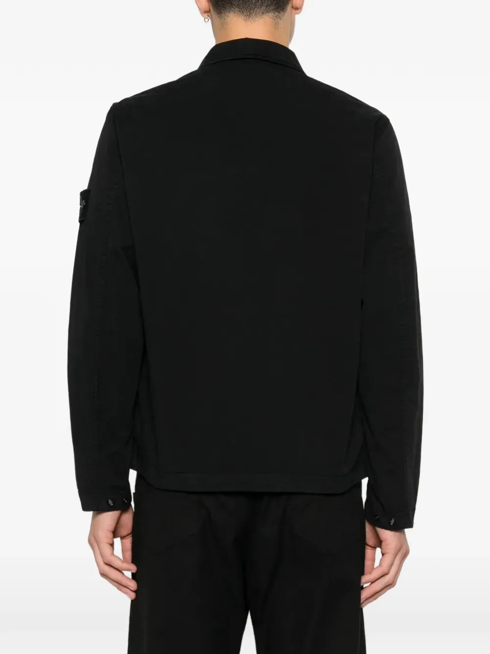 Stretch Cotton Regular Fit Overshirt With Zip sold by Wanan Luxury product image thumbnail 3