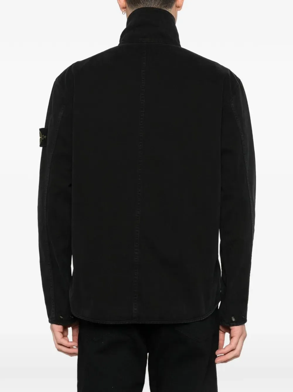 Comfort Fit Cotton Overshirt With Zip sold by Wanan Luxury product image thumbnail 3