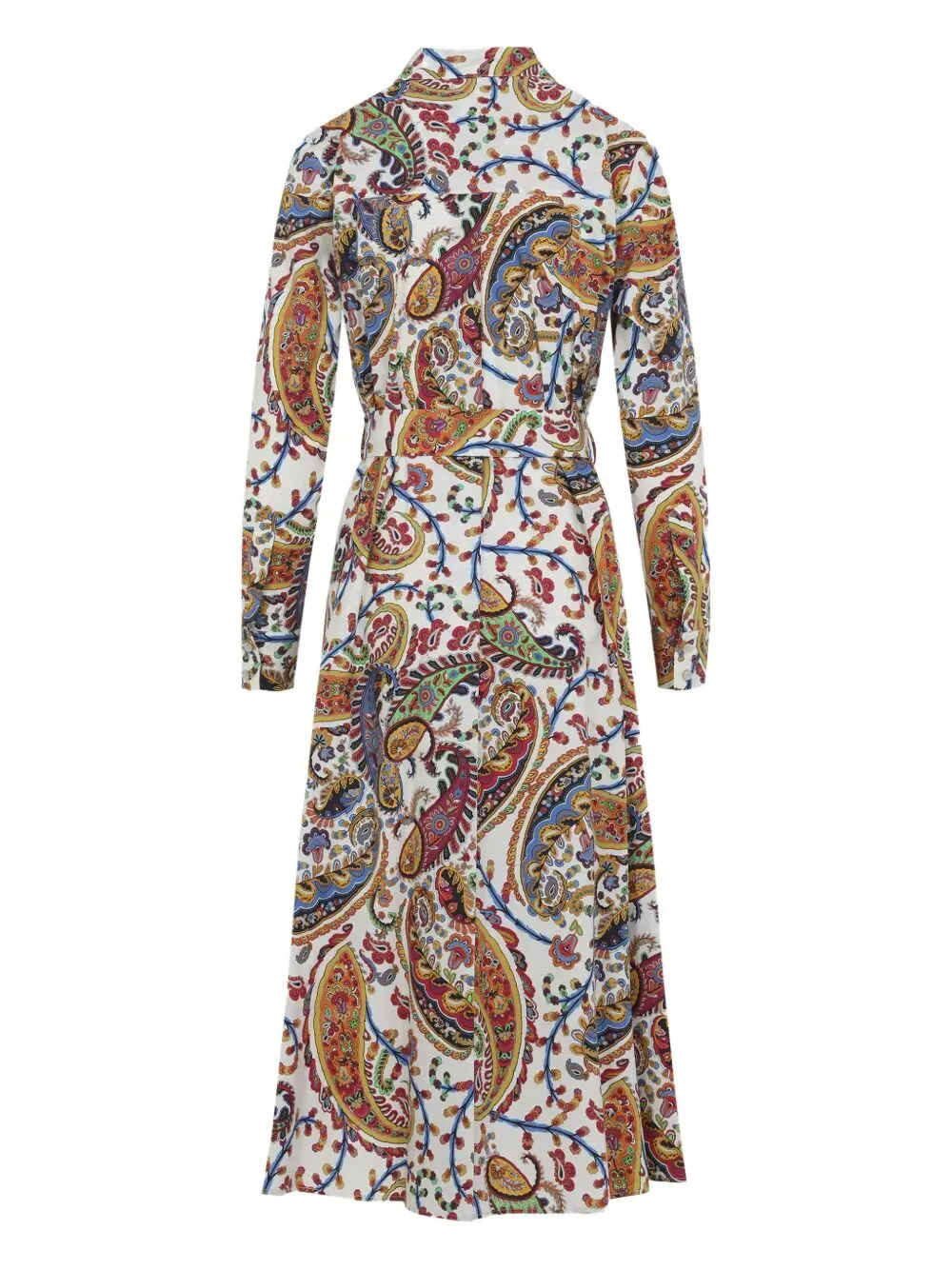 Paisley-Print Midi Shirt Dress With Belt sold by Wanan Luxury product image thumbnail 2