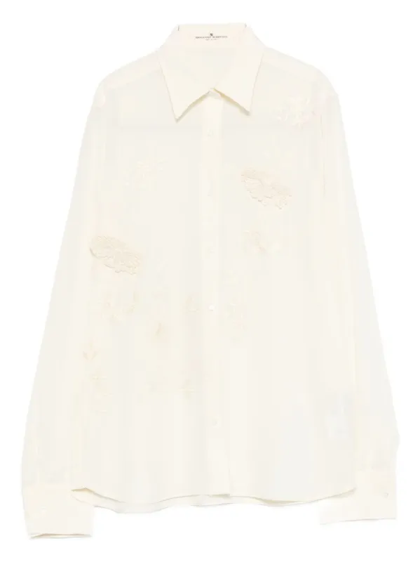 Embroidered Silk Shirt sold by Wanan Luxury