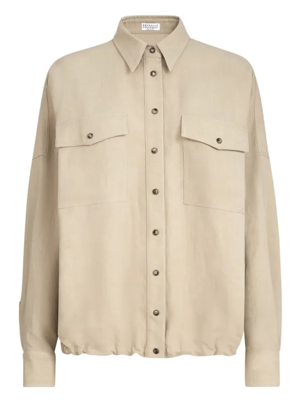 Linen Blend Shirt sold by Wanan Luxury