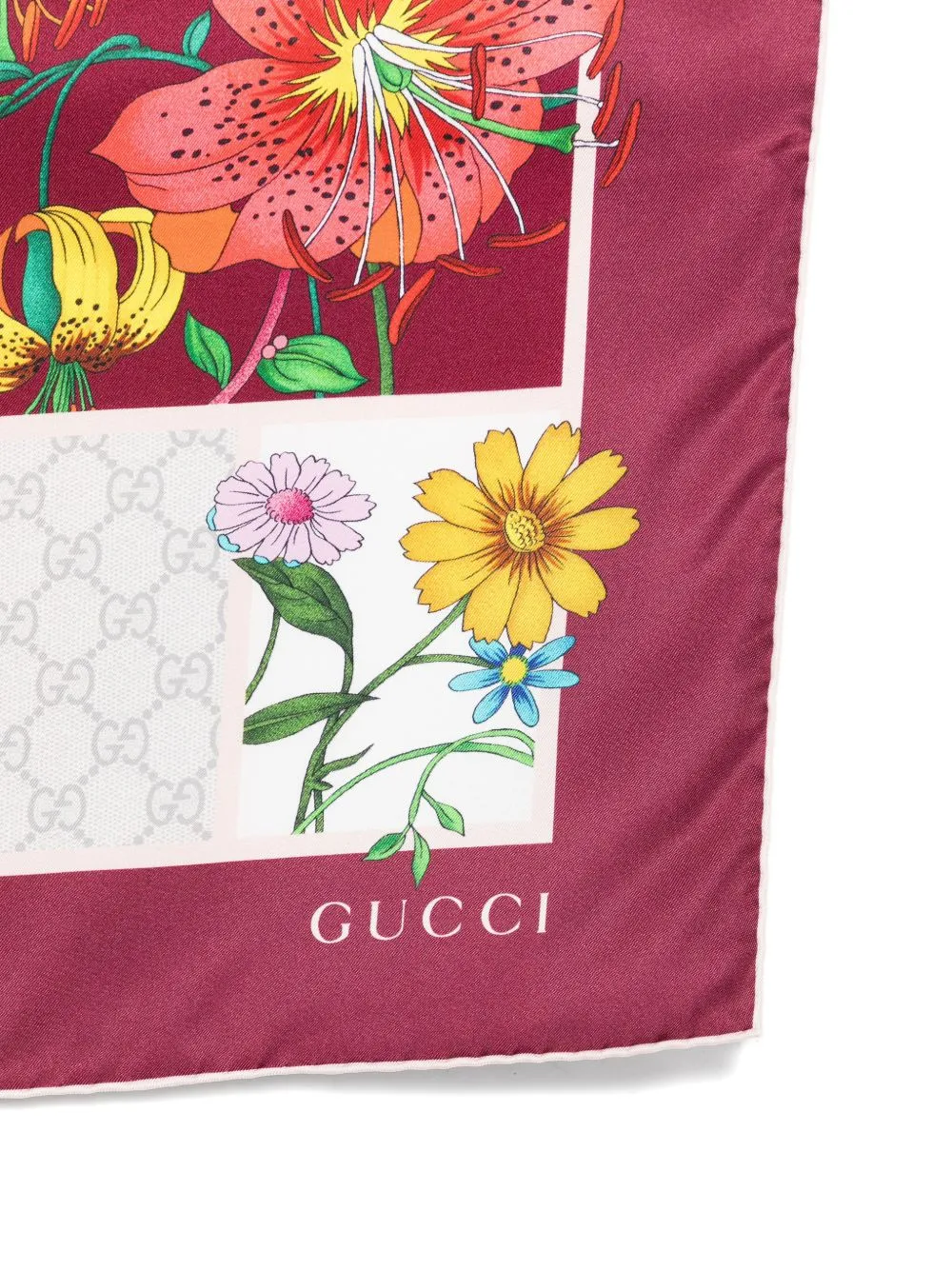 Printed Silk Foulard sold by Wanan Luxury product image thumbnail 3