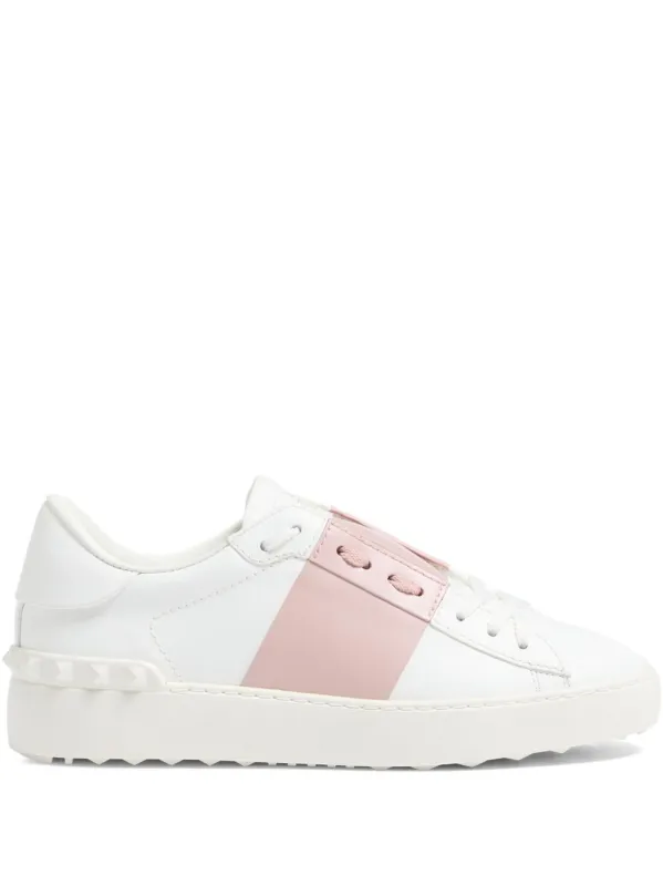 Open Leather Sneakers made by Valentino Garavani