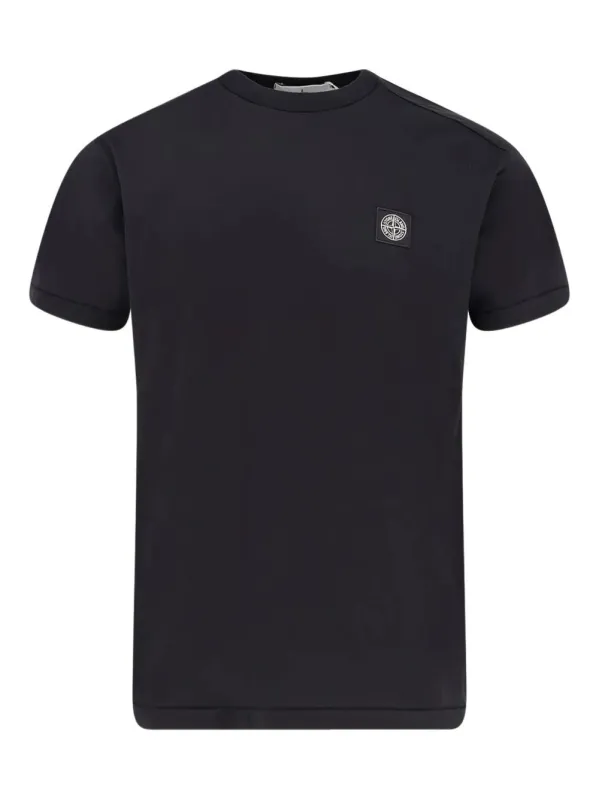 Slim Fit Cotton Jersey T-Shirt With Compass Patch made by Stone Island