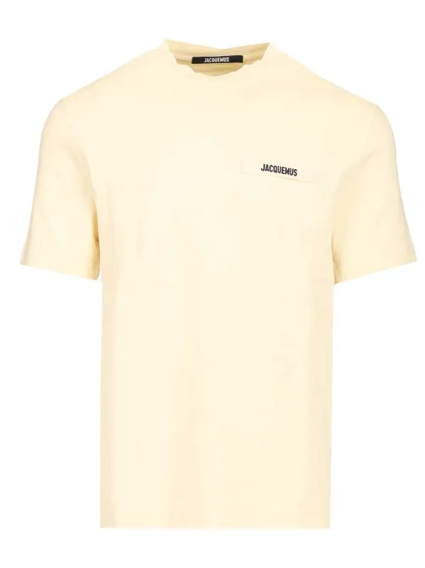 Cotton T-Shirt Beige made by Jacquemus