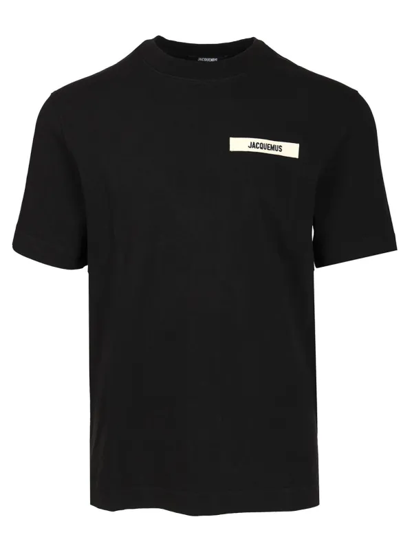 Cotton T-Shirt Black made by Jacquemus