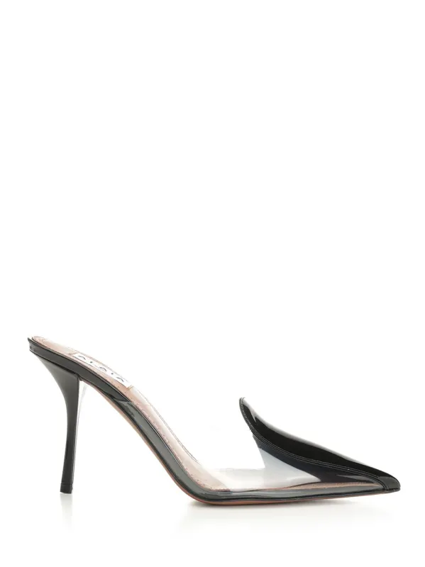 Mule In Patent Leather And Pvc Pumps Black sold by Wanan Luxury