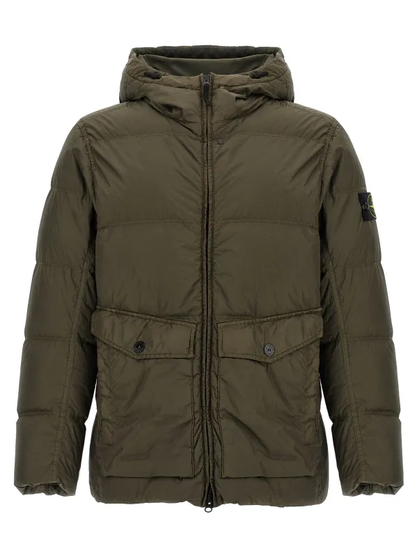 Crinkle Reps Ny Puffer Jackets Green sold by Wanan Luxury