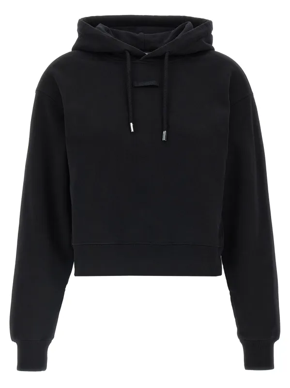 Le Hoodie Gros-Grain Sweatshirt Black sold by Wanan Luxury