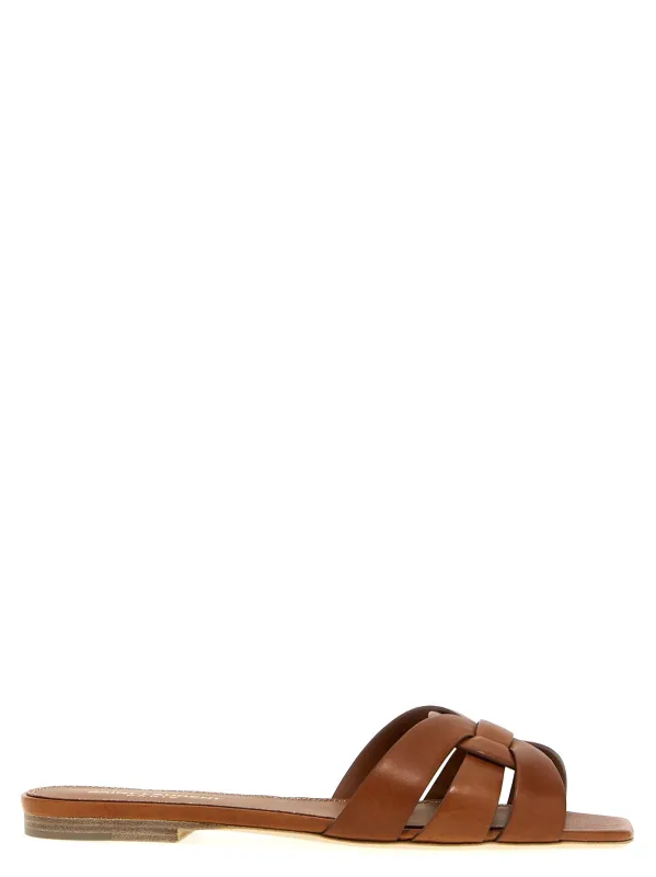 Tribute Nu Pieds Sandals Brown sold by Wanan Luxury