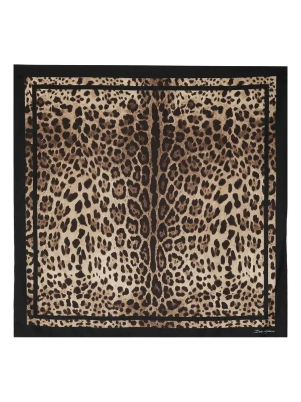 Leopard Print Scarf sold by Wanan Luxury