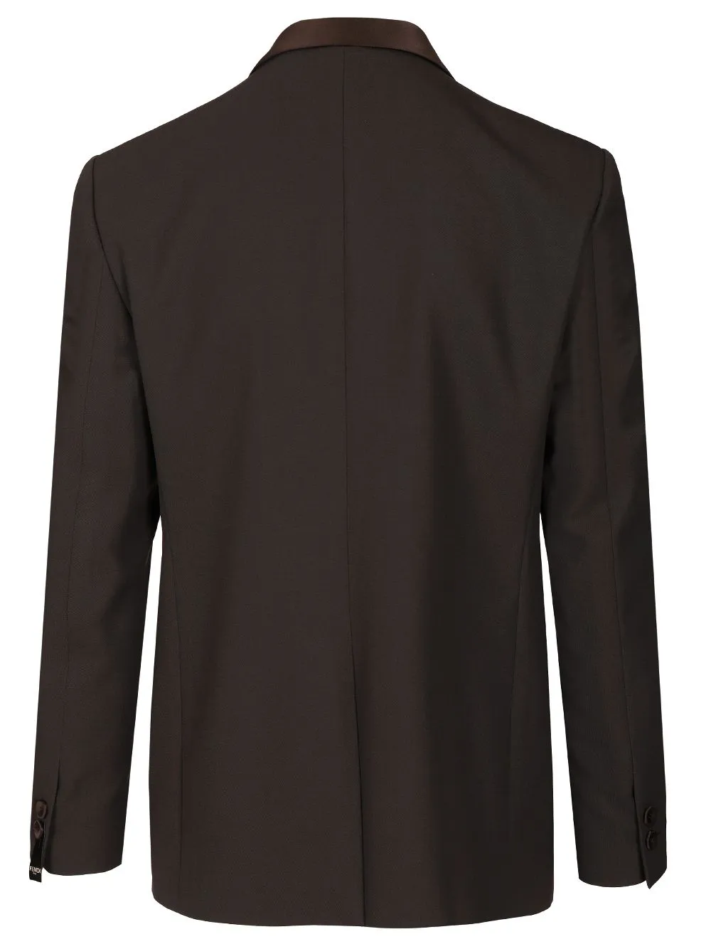 Brown Wool Crepe Blazer Jackets Brown sold by Wanan Luxury product image thumbnail 2