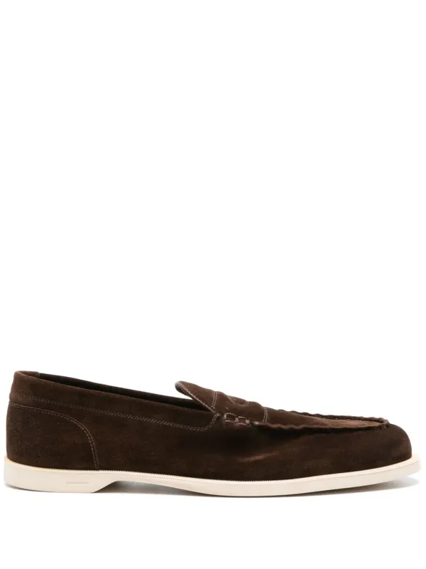Pace Suede Leather Loafers made by John Lobb