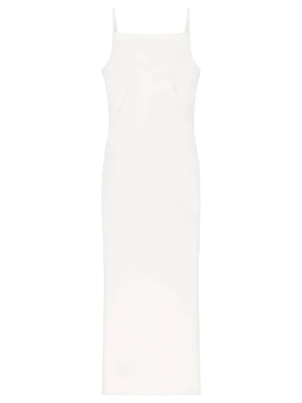 Sliced Crepe Cady Long Dress sold by Wanan Luxury