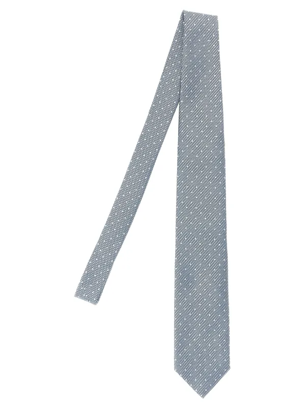 Polka Dot Tie Ties And Papillon Light Blue sold by Wanan Luxury