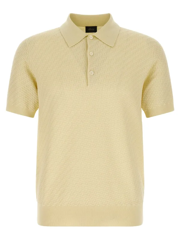 Weaving Plot Polo Yellow sold by Wanan Luxury