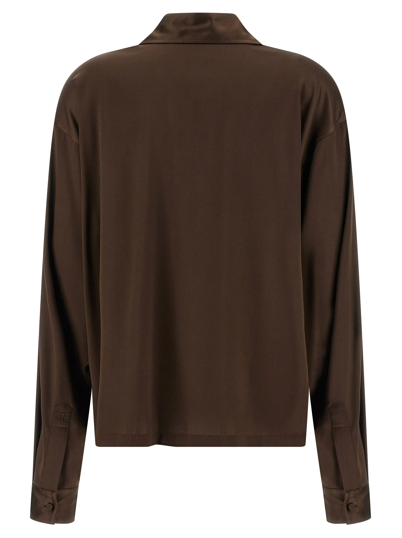 Silk Shirt Polo Brown sold by Wanan Luxury product image thumbnail 2