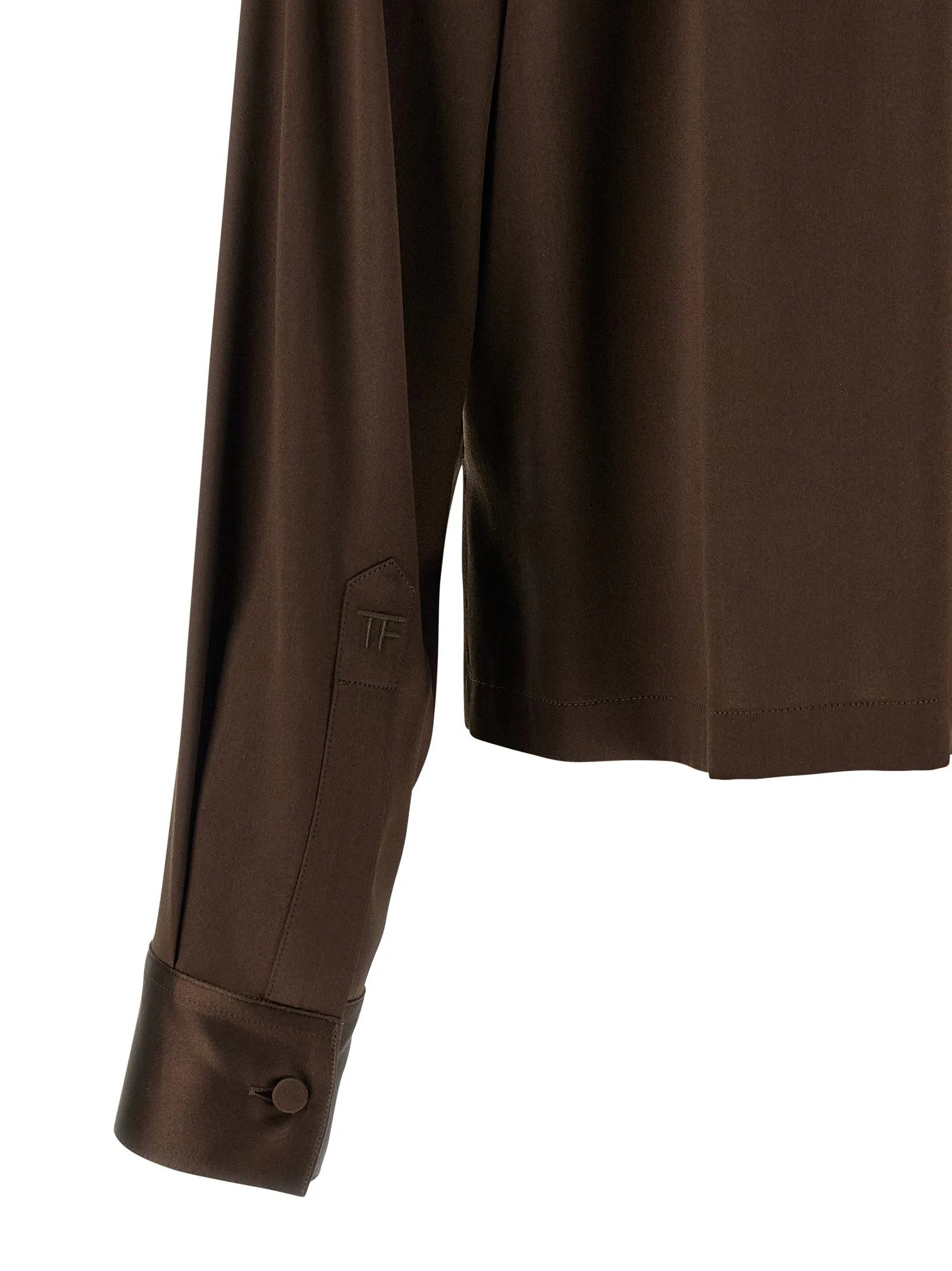 Silk Shirt Polo Brown sold by Wanan Luxury product image thumbnail 4