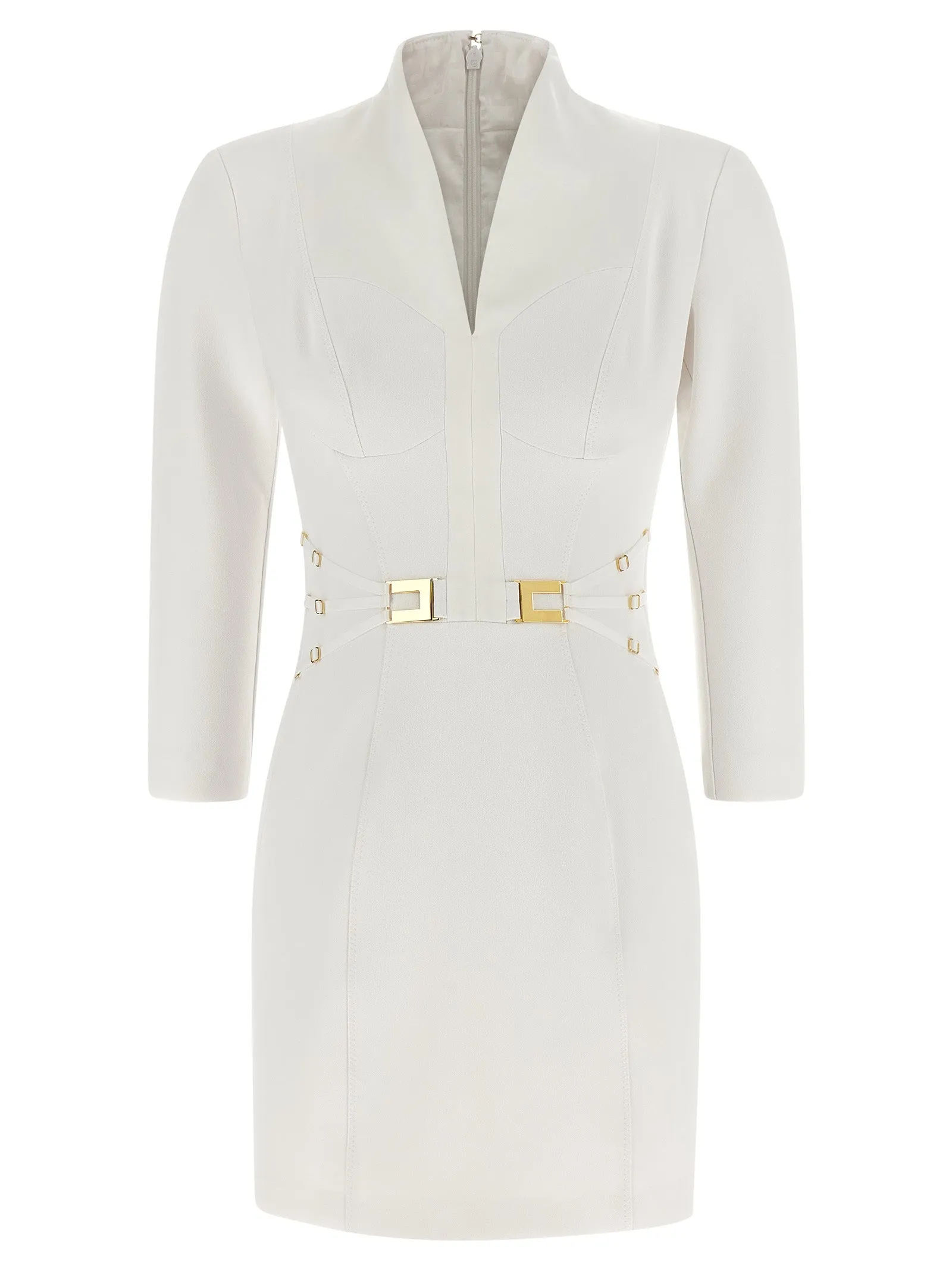 Logo Dress With Elastic Bands Dresses White sold by Wanan Luxury