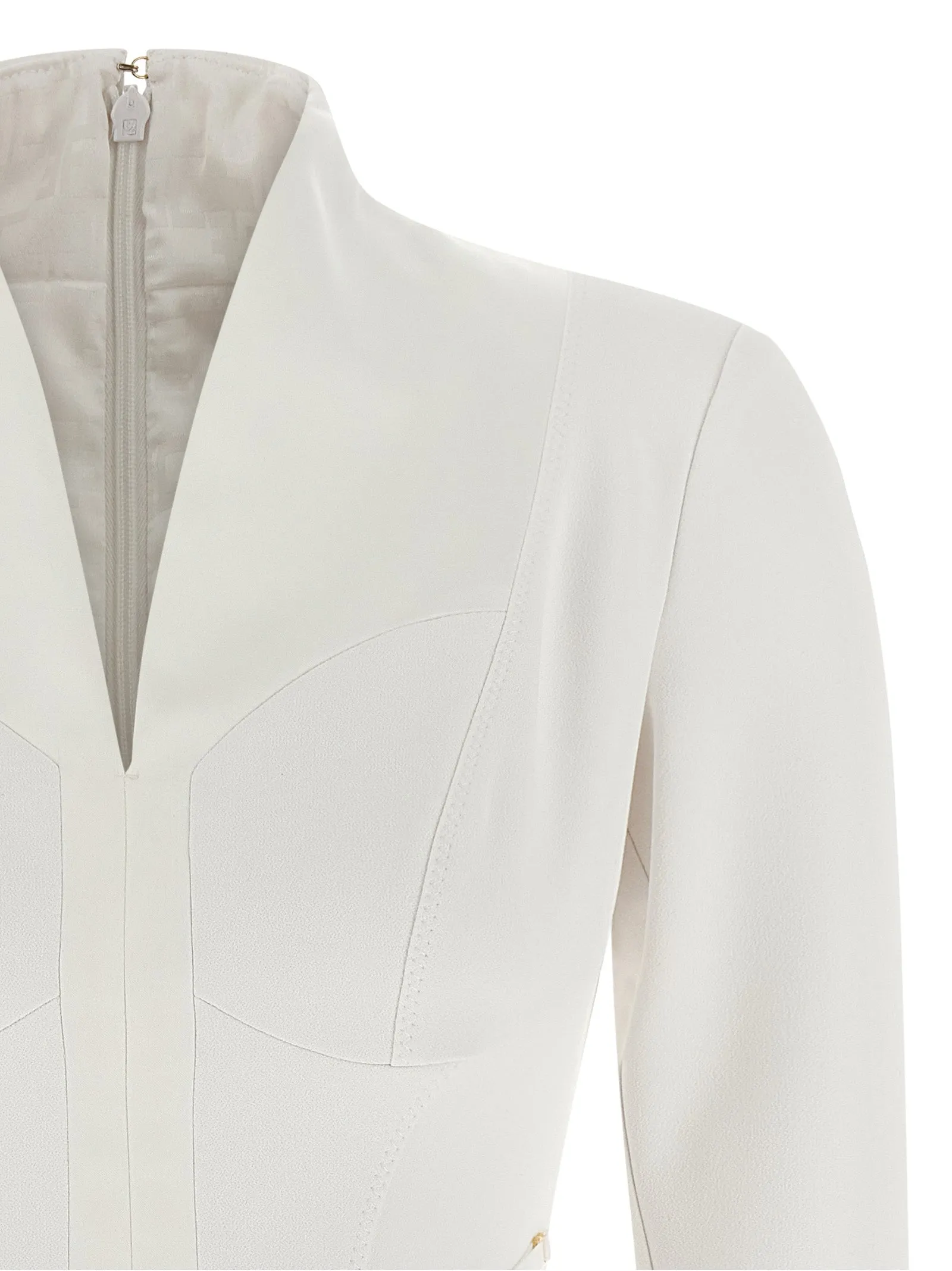 Logo Dress With Elastic Bands Dresses White sold by Wanan Luxury product image thumbnail 3