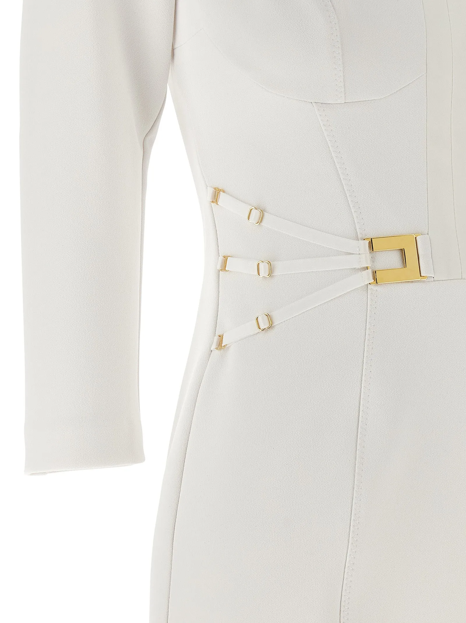 Logo Dress With Elastic Bands Dresses White sold by Wanan Luxury product image thumbnail 4