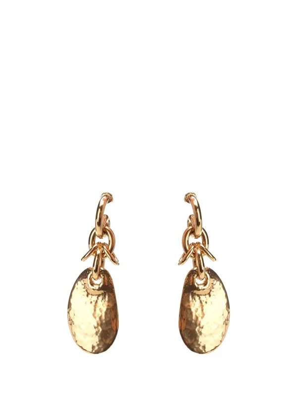 Chloé Petal Asymmetric Earrings Jewelry Gold sold by Wanan Luxury