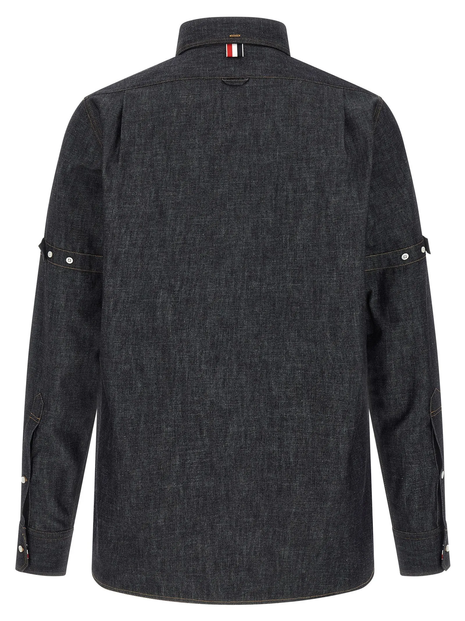 Denim Shirt Shirt And Blouse Blue sold by Wanan Luxury product image thumbnail 2