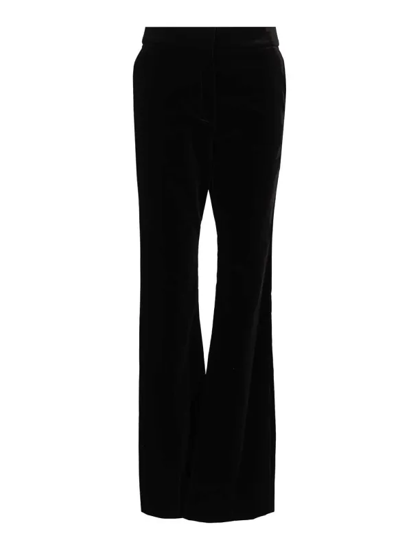 Slim Flared Trousers Black sold by Wanan Luxury