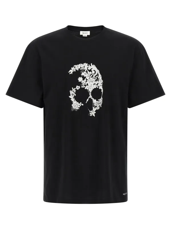 Skull T-Shirt White/Black made by Wanan Luxury