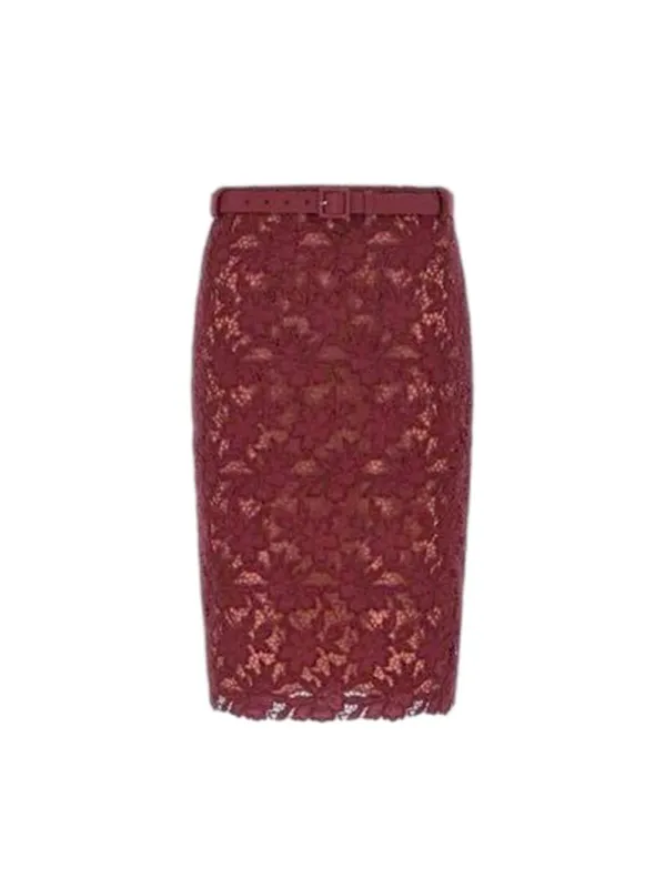 Lace Midi Skirt made by Self-Portrait