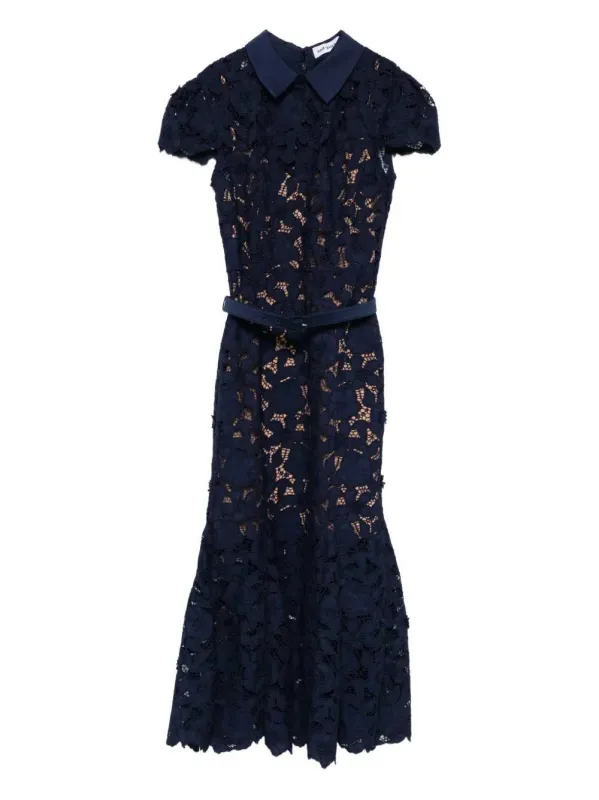 Guipure Lace Midi Dress sold by Wanan Luxury