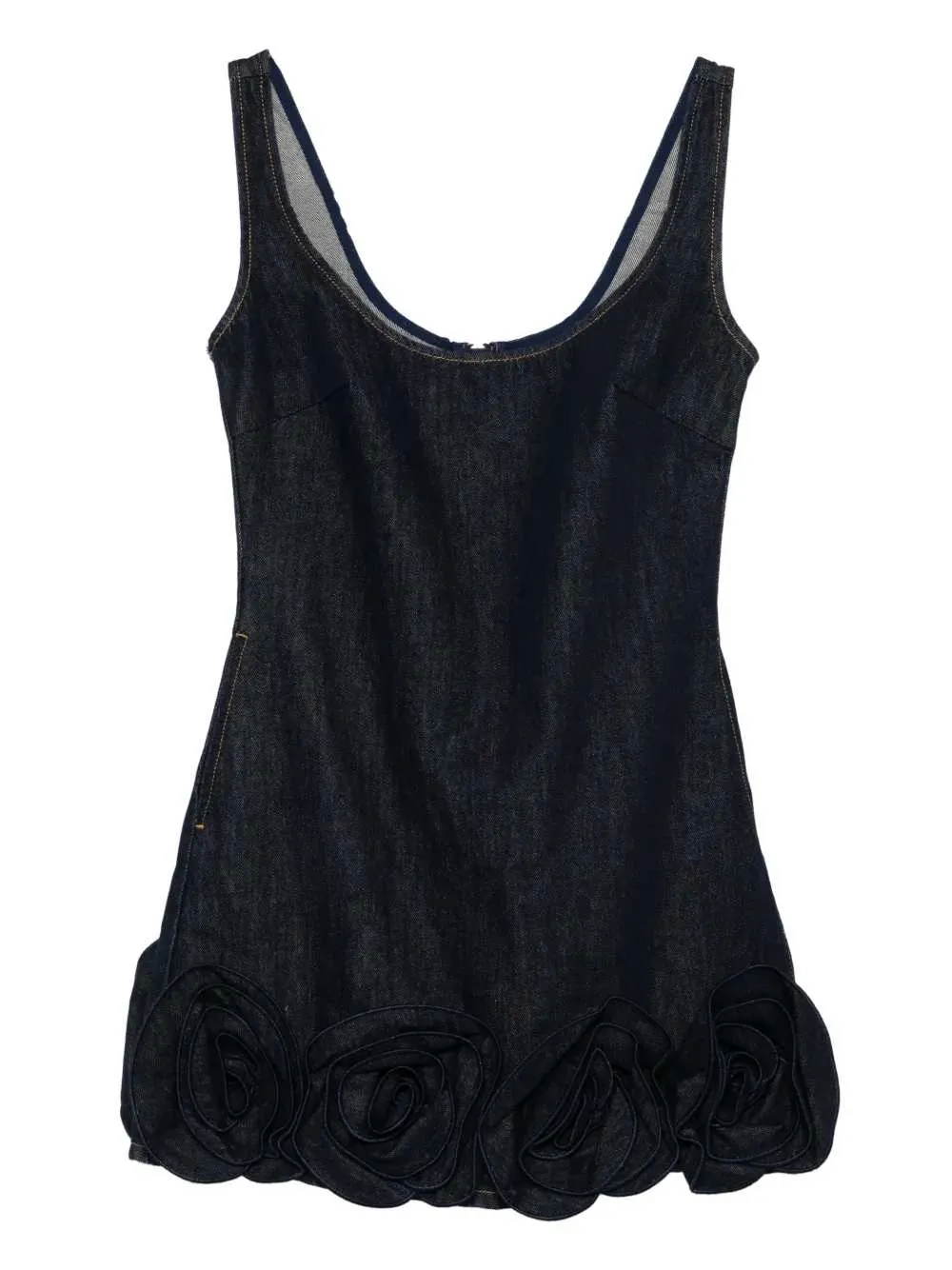 Short Dress With Floral Appliqué sold by Wanan Luxury